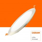 LED Einbauleuchte Rund 15W Silber Rahmen - CCT- OSRAM CHIP DURIS E 2835