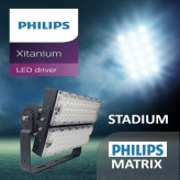 Projector LED 240W PHILIPS Xitanium STADIUM MATRIX Bridgelux Chip 20º - Driver Philips