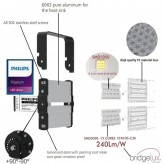 240W LED Floodlight PHILIPS Xitanium STADIUM MATRIX Bridgelux Chip 20º - Driver Philips