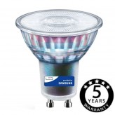 Dicróica LED 6W - REGULÁVEL - SAMSUNG  GU10 GLASS