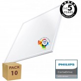 PACK 10 Dalles LED 60x60  44W - Philips Certa Driver