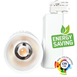 Foco LED 40W UPPSALA Blanco Chip Carril Monofásico CRI +90