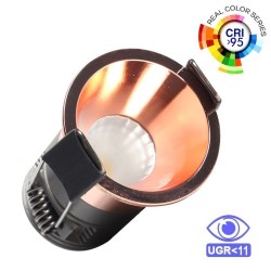 5W LED Downlight  Pearl Chrome Bridgelux Chip - 40° - UGR11- CCT