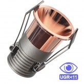 Empotrable LED 5W Rosa Oro Bridgelux Chip - 40° - UGR11- CCT