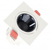 12W LED Downlight Square White - Bridgelux Chip - UGR11- CCT- CRI+92