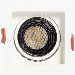 Empotrable LED 12W Cuadrado Blanco Bridgelux Chip - UGR11- CCT- CRI +92