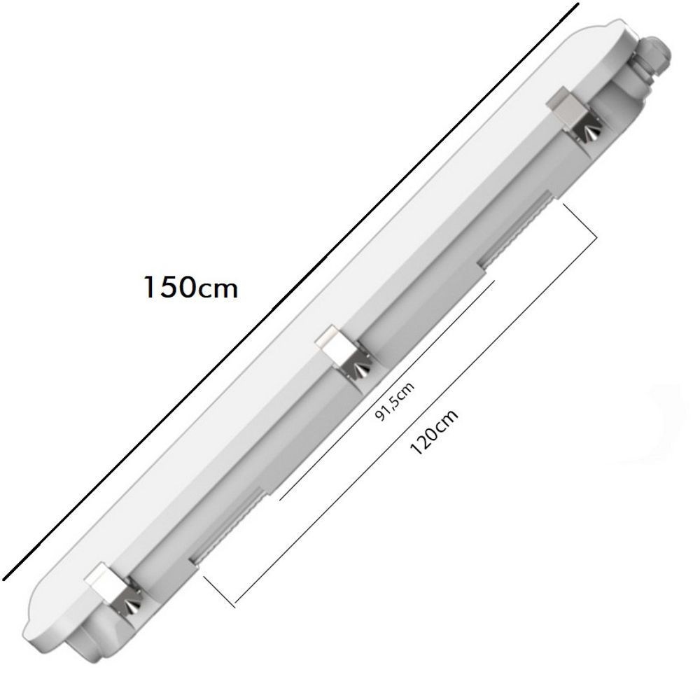 Réglette étanche LED Intégré - 55W - 150 cm -SAMSUNG CHIP