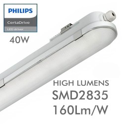 Regleta Estanca LED 40W Philips Driver - CCT - 120cm