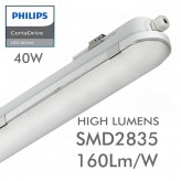 LED Feuchtraumleuchte Integrierten 40W Philips Driver - CCT - 120cm