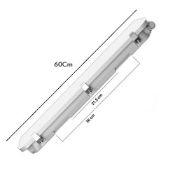 20W Integrated-LED Tri-Proof Light Philips Driver COREPLUS - CCT - 60cm