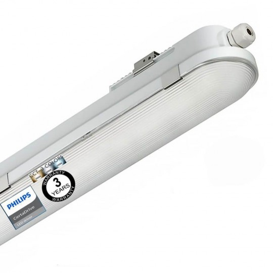 Réglette Étanche LED Intégré 40W Philips Driver - CCT - 120cm