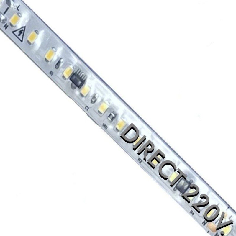 LED Strip 220V | 120xLED/m | 5m | SMD2835 | 1560Lm | 14W/M | IP65