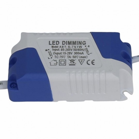 Driver DIMABLE TRIAC para Luminarias LED de 4W a 7W - 300mA