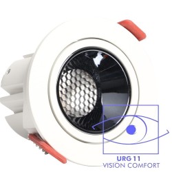 12W LED Downlight White - Bridgelux Chip - UGR11- CCT