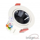 12W LED Downlight White - Bridgelux Chip - UGR11- CCT