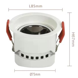 12W LED Downlight White - Bridgelux Chip - UGR11- CCT- CRI+92