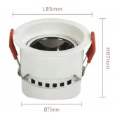 Downlight LED 12W Blanc - Bridgelux Chip - UGR11- CCT- CRI+92