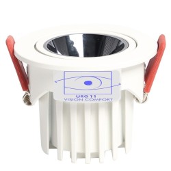 12W LED Downlight White - Bridgelux Chip - UGR11- CCT