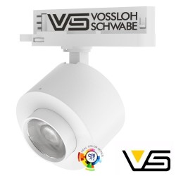 Foco  LED 28W LEIPZIG CalhaTrifásico - VOSSLOH - Óptica regulável 36º-60º