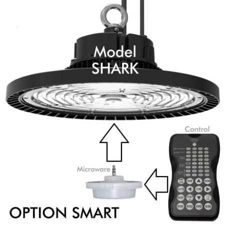 Campana industrial LED UFO INTELIGENTE 200W OSRAM Chip 150lm/w IP65