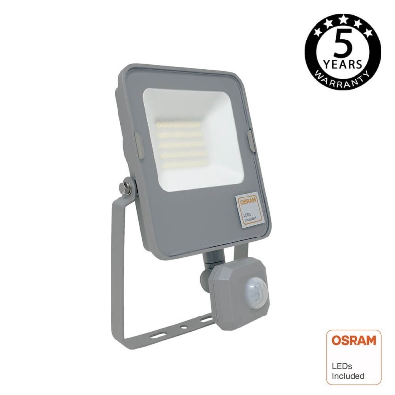 Foco Projector LED  30W NEW EVOLUTION OSRAM Chip com Sensor de Movimento PIR