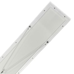 LED Pendant Panel -40W - Double Light - 120X20 - White Frame - CCT