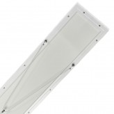 Dalle suspendu LED - 40W - Double lumière - 120X20 -Cadre Blanc - CCT