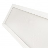 Painel LED 40W pendente - Luz Dupla - 120x20 -Moldura branca - CCT