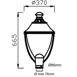 Farol  LED 40W  VALLEY Philips Lumileds SMD 3030 165Lm/W