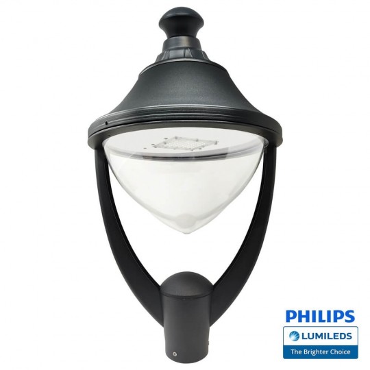 Réverbère  LED 40W VALLEY Philips Lumileds SMD 3030 165Lm/W- Aluminium