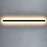 Aplique Linear LED - WASHINGTON PRETO - 0,5m - 1m - 1,5m - 2m - IP54