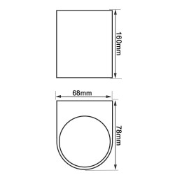 Aplique LED Exterior IP54 - GU10 x2