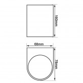 LED Floodlight  Wall Light Outdoor IP54 - GU10 x2