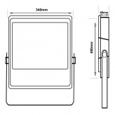Foco Proyector Exterior LED 300W NEW EVOLUTION IP65 Osram Chip 150Lm/W
