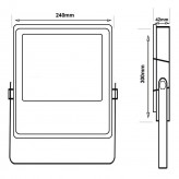 Foco Proyector Exterior LED 150W NEW EVOLUTION IP65 Osram Chip 150Lm/W