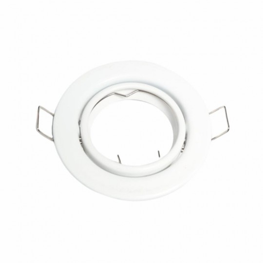 Aro Ronda Basculante para lámpada GU10  MR16 - Ø84mm - Alumínio