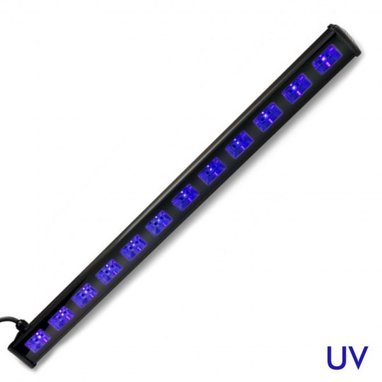 Barra Wall washer LED 36W Luz UV - Luz Negra - Ultravioleta-  12x3W