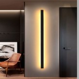 Wall Light Linear LED- WASHINGTON BLACK - 0.5m - 1m - 1.5m - 2m - IP54