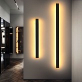 Wall Light Linear LED- WASHINGTON BLACK - 0.5m - 1m - 1.5m - 2m - IP54