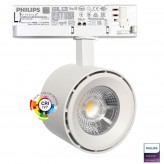 LED Strahler 30W ODENSE  Weiß PHILIPS Driver  3-Phasen Schienensystem - CRI+97