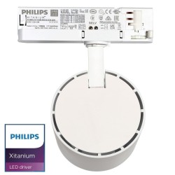 LED Tracklight 30W ODENSE White PHILIPS Driver 3-PHASE rails - CRI+97