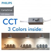 Downlight LED 40W Circulaire- Philips CertaDrive - CCT - UGR13 - IP65