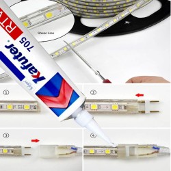 Cola de silicone para Fitas de LED e Componentes Eletrônicos - IP65