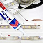 Cola de silicone para Fitas de LED e Componentes Eletrônicos - IP65