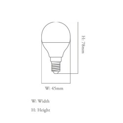 Bombilla LED 6W E27 G45 220º - OSRAM Chip