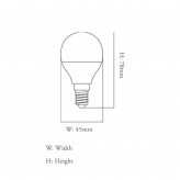 Ampoule LED 6W E27 G45 220º - OSRAM Chip