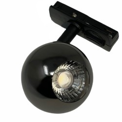 Foco LED 10W FENIX Negro Carril Monofásico CRI+93