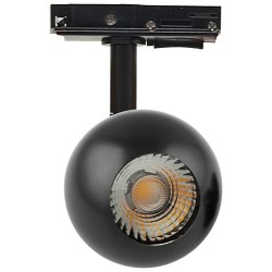 LED Tracklight 10W FENIX - Black - Single-phase rails - CRI+93