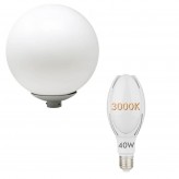 Farola Globo para Lámpara LED E27 o con Lámpara 40W Alta Resistencia