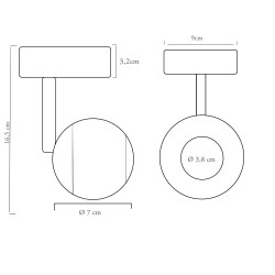 Foco LED FENIX CRI+93 SUPERFÍCIE Branco 12W -  UGR13 - CCT